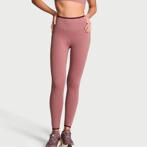 Rose + Maroon Small Victoria’s Secret VS VSX Sport Elevate Leggings Lycra Adapt